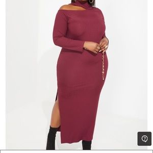 Ribbed Sweater Dress